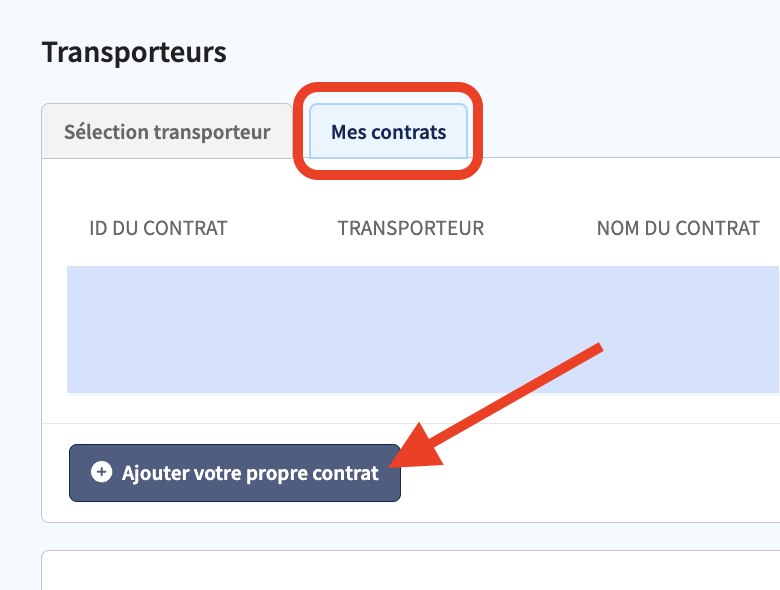 Ajouter un contrat Chronopost dans Sendcloud