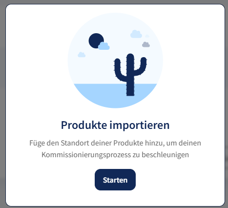 Produkte starten
