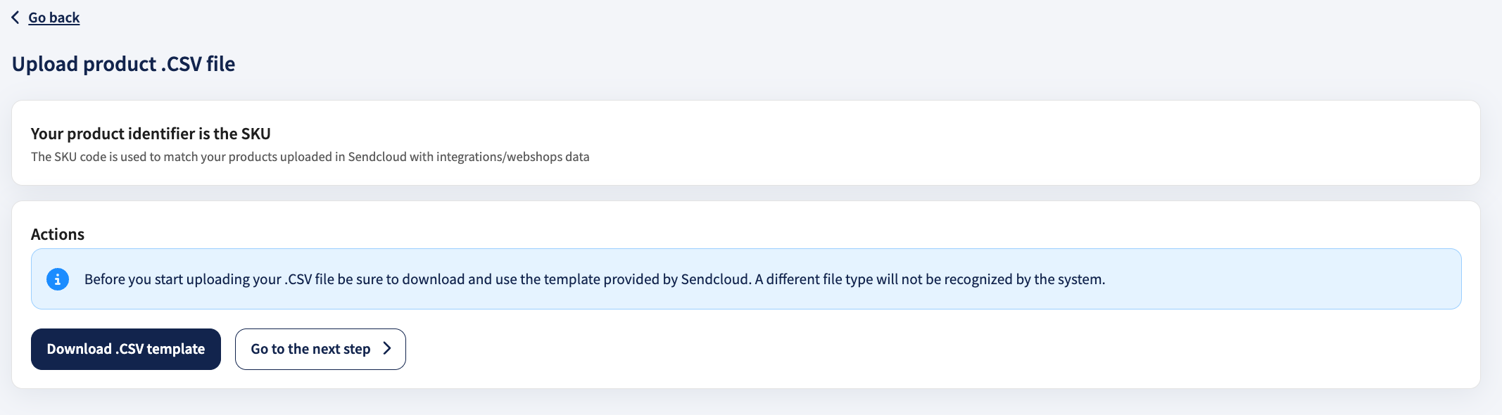 CSV template example