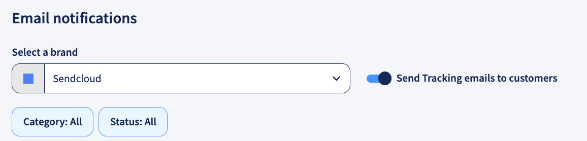 Configuración de notificaciones por email de seguimiento en Sendcloud